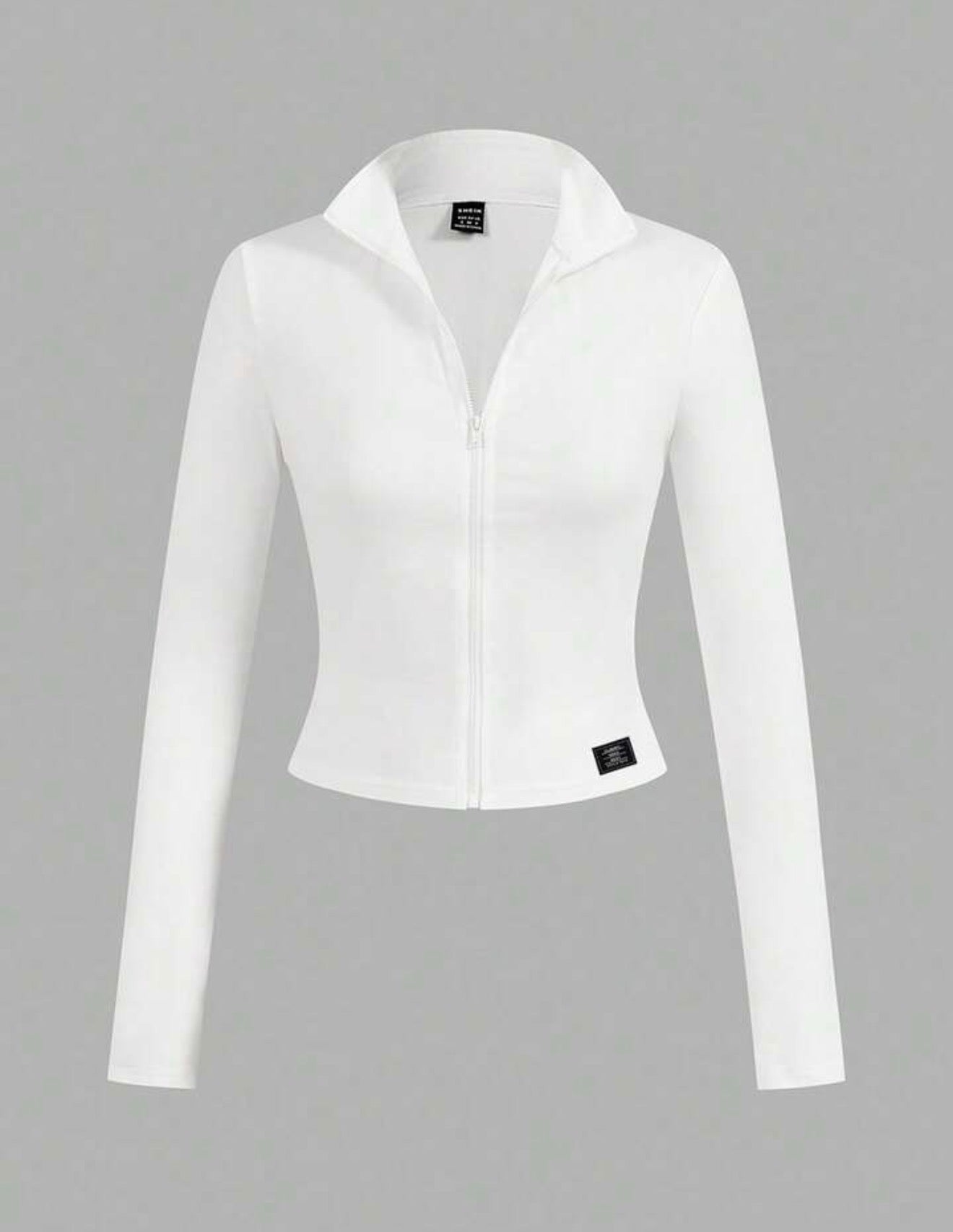 Chaqueta deportiva ajustada con cremallera