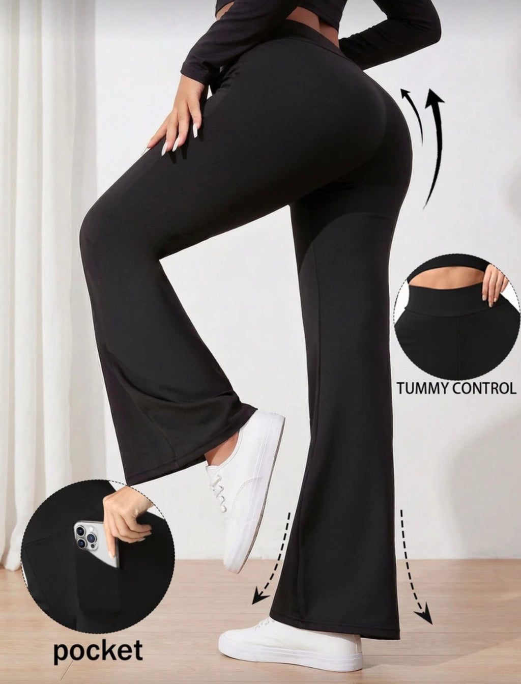 Dúo Leggins deportivo bota campana