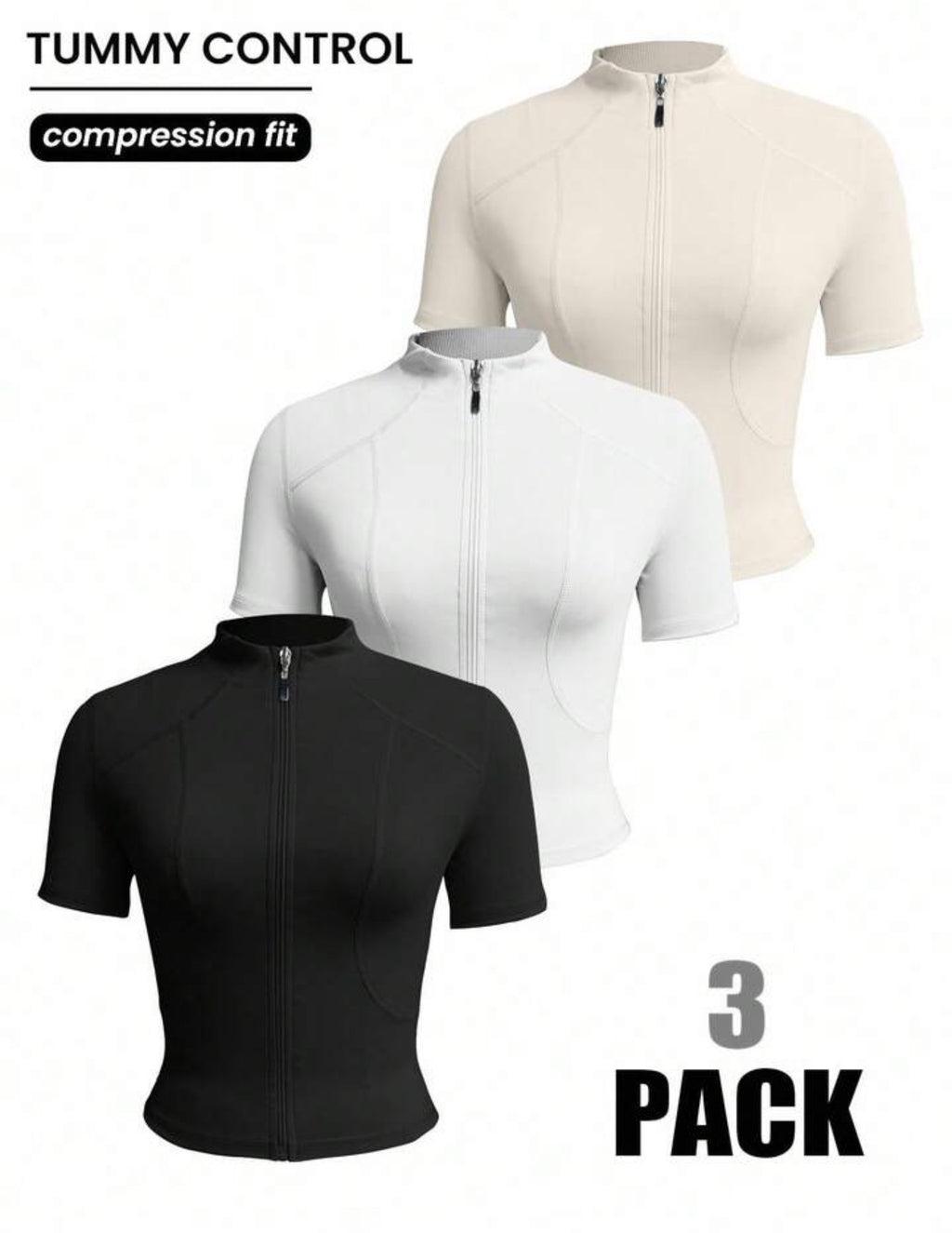camisetas con cremallera deportiva