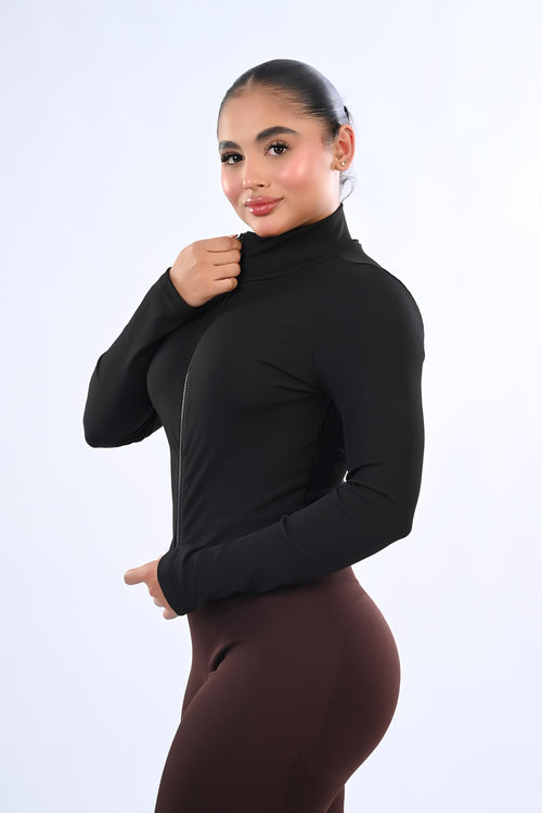 Camiseta deportiva con cremallera