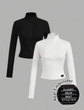 Chaqueta deportiva ajustada con cremallera