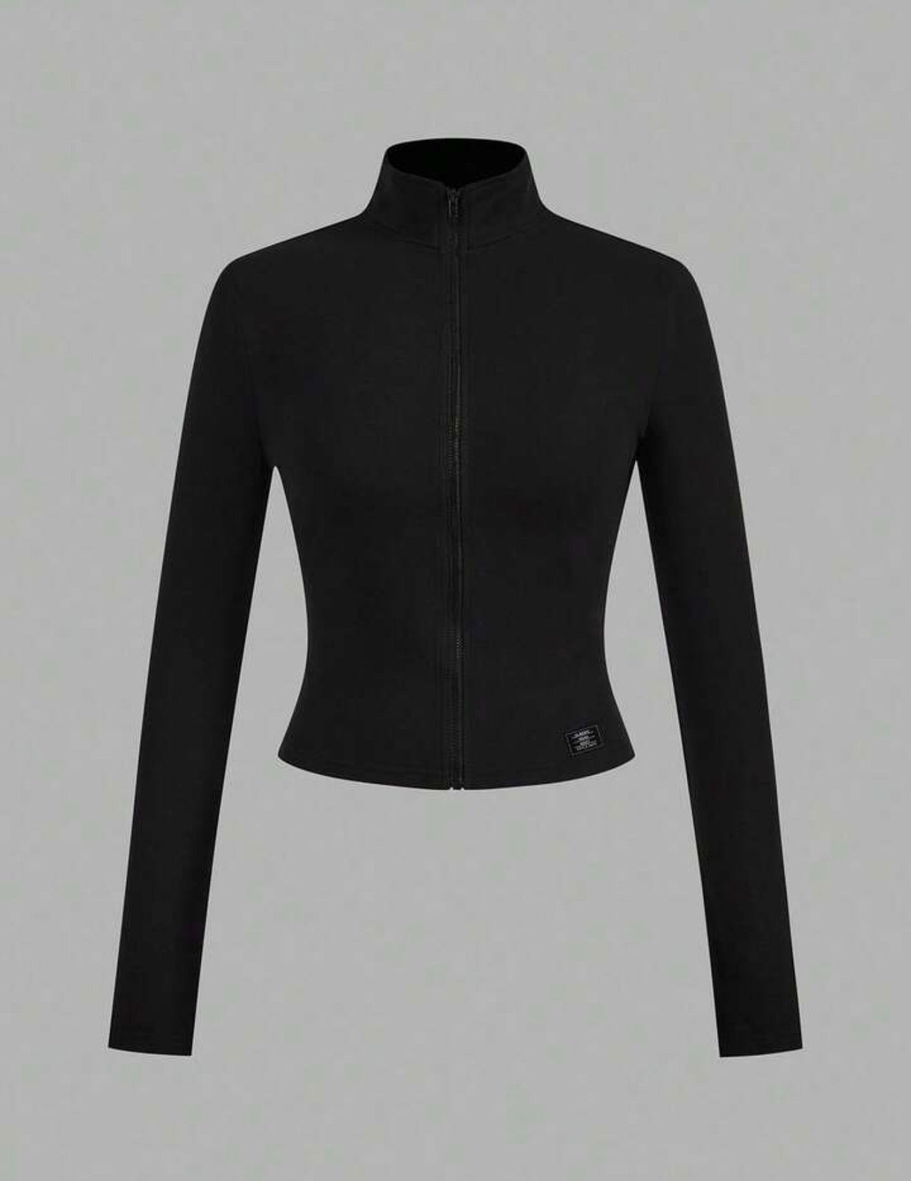 Chaqueta deportiva ajustada con cremallera